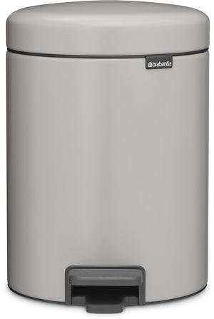 Brabantia newicon prullenbak - 5 liter - badkamer - soft grey