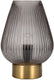Pauleen led-tafellamp crystal gloom e27 max. 40w rookglas, messing
