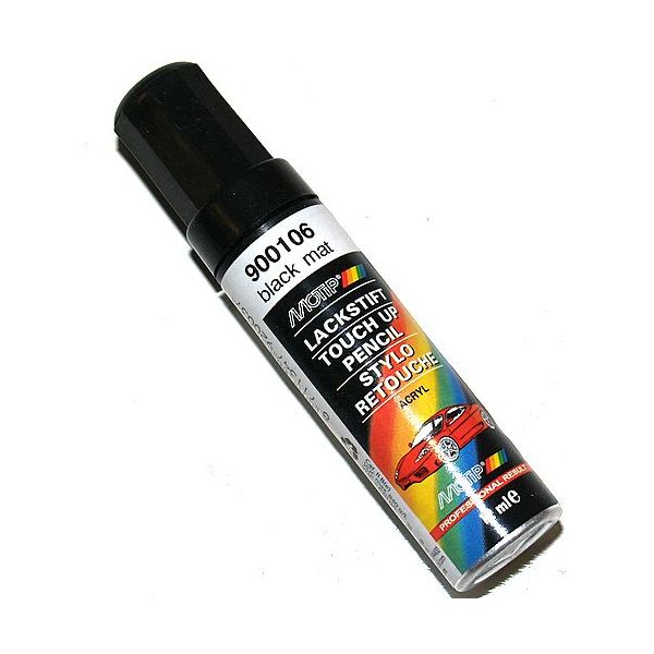 Afbeelding laden in galerijviewer, Motip lakstift mat zwart 900106
