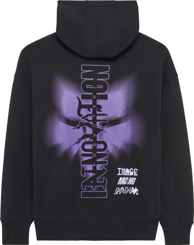 Load image into Gallery viewer, Fox head image phantom oversized fleece hoodie
