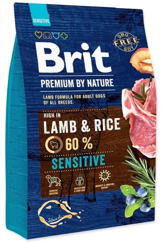 Brit premium - hypoallergene droogvoer - lam en rijst - 3kg