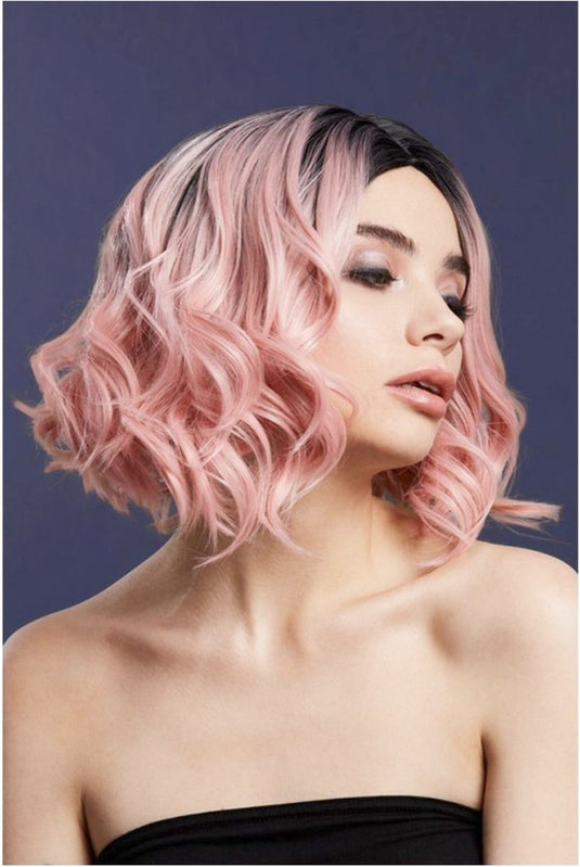 Fever - kourtney two toned blend baby pink pruik - roze