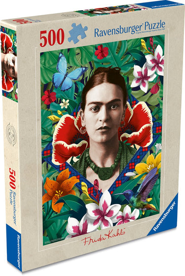 Ravensburger – frida kahlo, bloeiende fantasie – legpuzzel – 500 stukjes