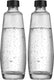 Sodastream glazen karaffen 1l duo pack | 2 stuks | alleen geschikt voor duo bruiswatertoestel