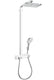 Hansgrohe raindance e showerpipe 360 1jet met showertablet select 300 wit chroom