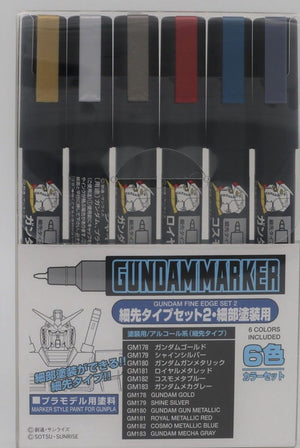 Merkloos sans marque gundam - gundam marker ams-126 fine edge set 2