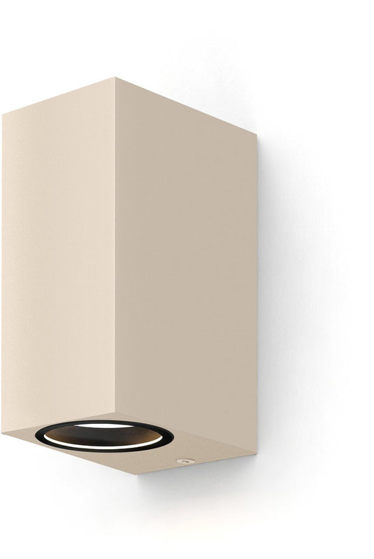 Calex wandlamp up downlight bergamo – 2× gu10 – ip54 water- en stofbestendig – geschikt voor binnen en buiten – eenvoudige installatie – rechthoek – zwart