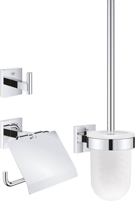 Grohe start cube accessoiresset 3-in-1 - chroom 41123000