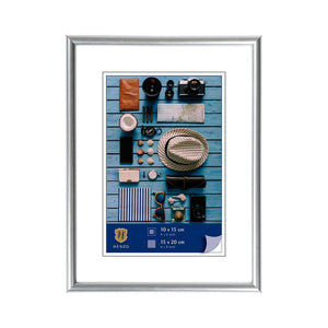 Henzo fotolijstframe 15x20cm foto 10x15 zilver kunststof