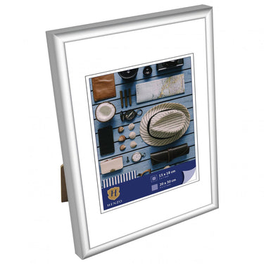 Henzo fotolijst napoli frame 20x30cm foto 13x18cm zilver kunststof