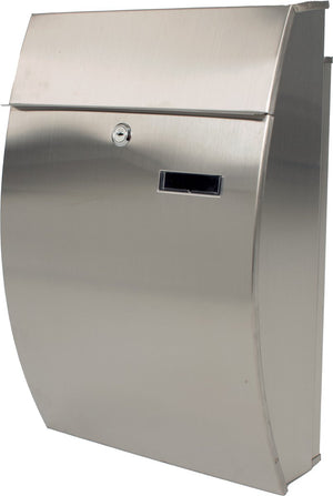 V-part - brievenbus 'tian' - stainless steel - mat rvs - brievenbus