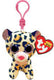 Ty beanie boo's clip livvie leopard, 7cm