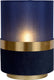 Lucide extravaganza tusse - tafellamp - ø 15 cm - 1xe14 - blauw
