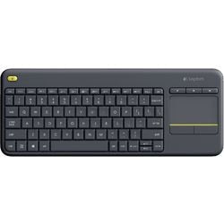 Logitech wireless touch keyboard k400 plus, toetsenbord (antraciet, eu lay-out (qwerty))