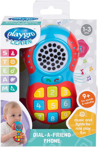 Playgro - speelgoedtelefoon - 9 geluiden - lights - 1-3+