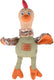 Flamingo hondenspeelgoed natura delight kip – pluche hondenspeeltje met canvas en squeaker – stevig zacht – 24x42 cm
