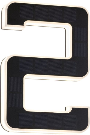 Paulmann solar led-huisnummerverlichting incl. verwisselbare accu nummer 2 ip44 3000k 6lm zwart