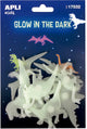 Apli kids stickers glow in the dark dino - multicolor - 9 stuks.