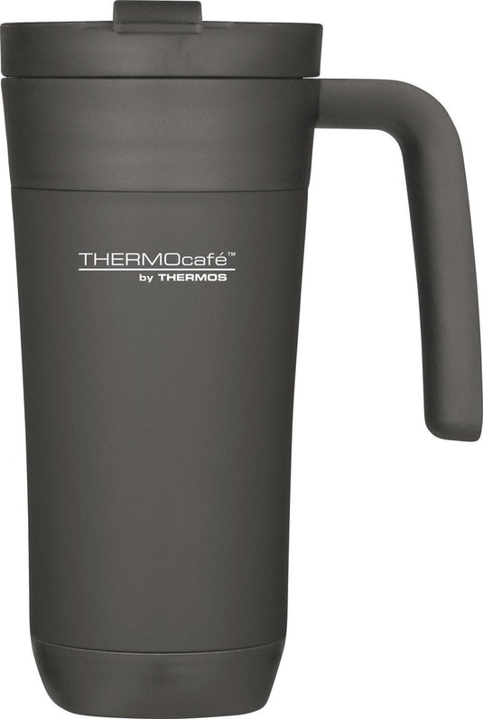 Thermos isoleerbeker - travel mug - 425 ml - zwart