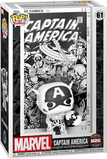 Funko pop comic cover: marvel 85th anniversary - captain america pop #61