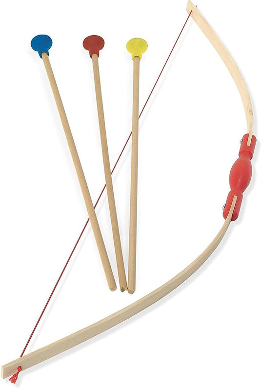 Vilac houten boog met 3 pijlen - speelgoed schietset voor kinderen.