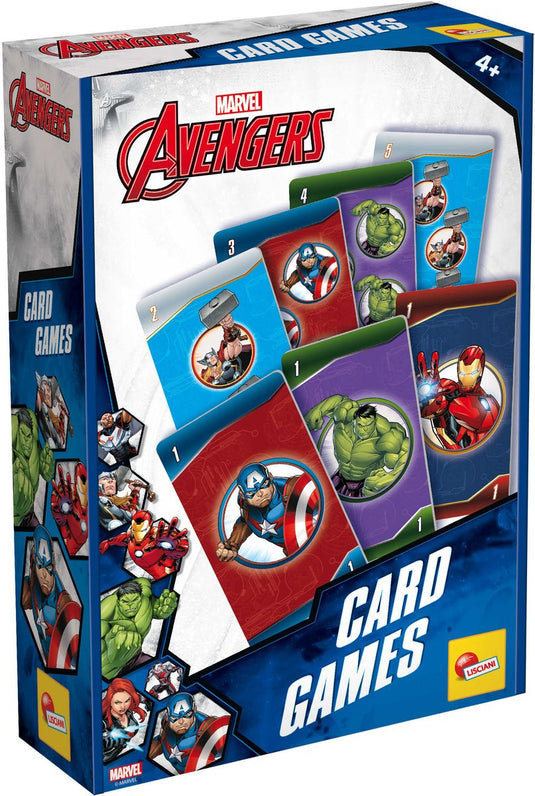 Lisciani avengers card games in display