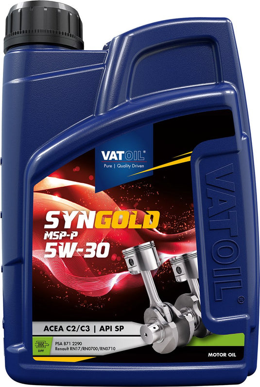 Vatoil motorolie syngold msp-p 5w-30 1 liter