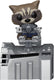 Marvel funko guardians of the galaxy - pop! deluxe rocket 9 cm verzamelfiguur - multicolours