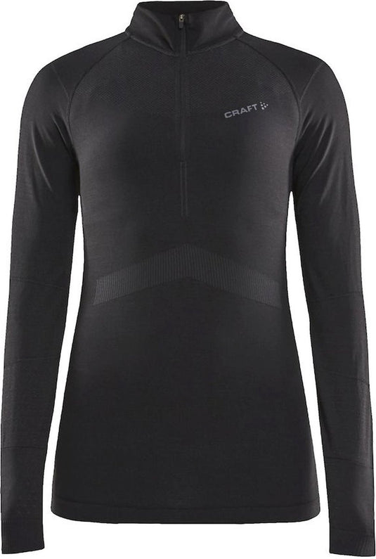 Craft active intensity zip thermoshirt dames - maat m