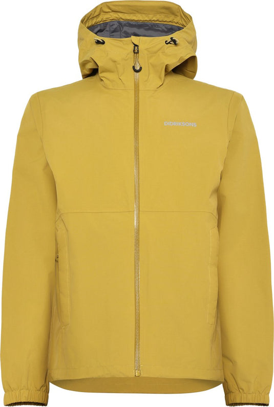 Didriksons dario usx jkt 2 unisex outdoorjas - yellow pollen