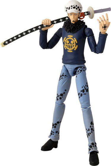Bandai - anime heroes - one piece - 17cm anime heroes figuur - trafalgar law - law action figure - officiële licentie - 36937