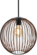 Eglo almanzora hanglamp - e27 - ø 32 cm - zwart koper
