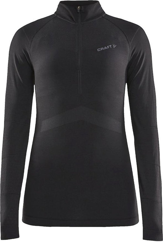 Craft active intensity zip thermoshirt dames - maat l