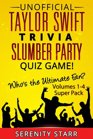 Ty unofficial taylor swift trivia slumber par quiz game super pack volumes 1-4