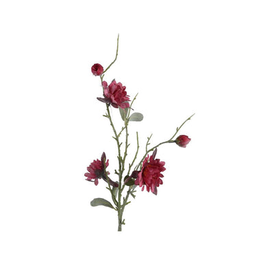 Decoris kunstbloem dahlia polyester 5x3x75cm fuchsia