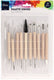 Koopman paletmesjes set schilderen 11 stuks hout metaal multi kleuren.