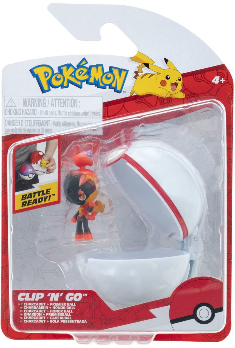 Cargue la imagen en el visor de la galería, Jazwares pokémon - clip n go charcadet premier ball
