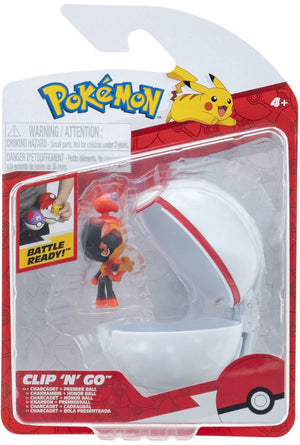 Jazwares pokémon - clip n go charcadet premier ball