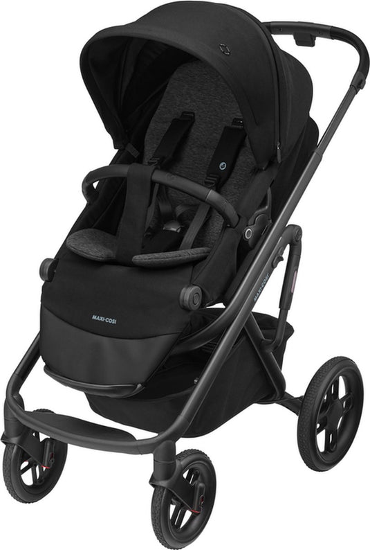 Maxi-cosi lila xp+ kinderwagen - essential black - kinderwagen inclusief reiswieg en zitje