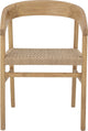 Bloomingville - vitus eetkamerstoel - beige - eiken