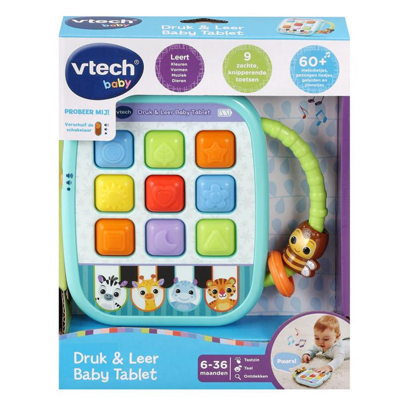 Load image into Gallery viewer, VTech Dierenvriendjes Druk Leer Baby Tablet
