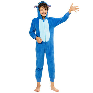 Kostuum stitch onesie 8-10 jaar