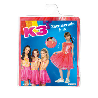 Afbeelding laden in galerijviewer, K3 verkleedjurk - zeemeermin jurk, 9-11 jaar
