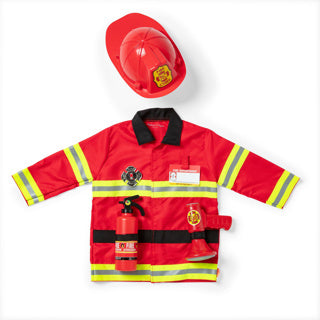 Load image into Gallery viewer, Melissa doug fire chief role play costume set
