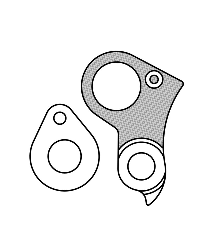 Load image into Gallery viewer, derailleurhanger GH-176 zwart
