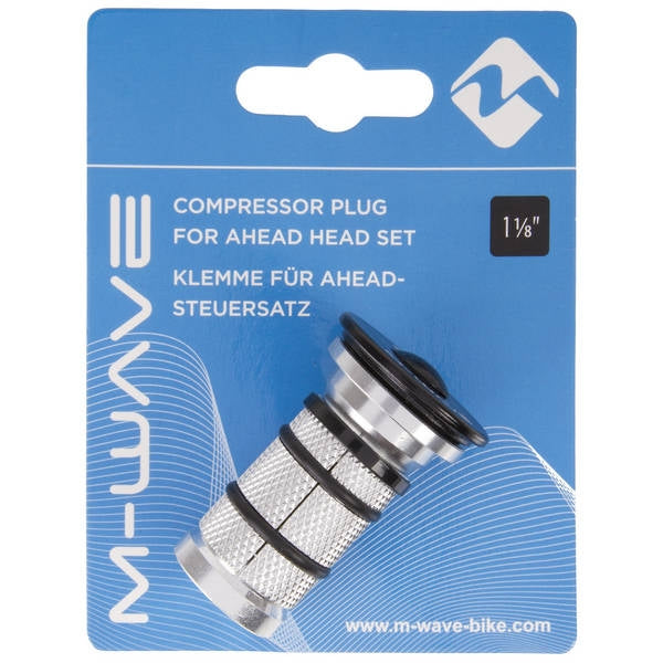 Load image into Gallery viewer, M-Wave Balhoofdplugklauw 1-1 8 carbon voorvork zwart
