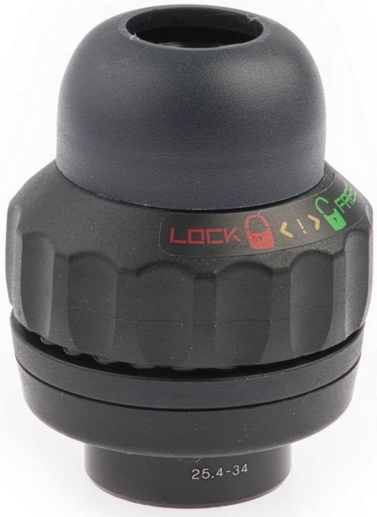 Load image into Gallery viewer, balhoofdstel met geïntegreerd stuurslot 1 inch zwart
