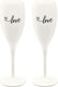 Koziol champagneglas, 0.1 l, set van 2, organic, 'love' - | cheers no. 1