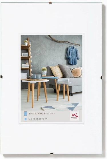 Walther fotolijstloze schilderijhouders (clip frame) - frameformaat 30x40 cm - antireflecterend glas