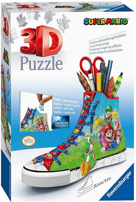 Ravensburger sneaker super mario - 3d puzzel - 108 stukjes